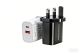 20W USB-C PD Fast Charger UK Plug | Dual Port USB-A & USB-C Power Adapter | For iPhone, Samsung, iPad & More | Black & White