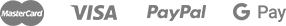 Master Card Visa Paypal Gpay